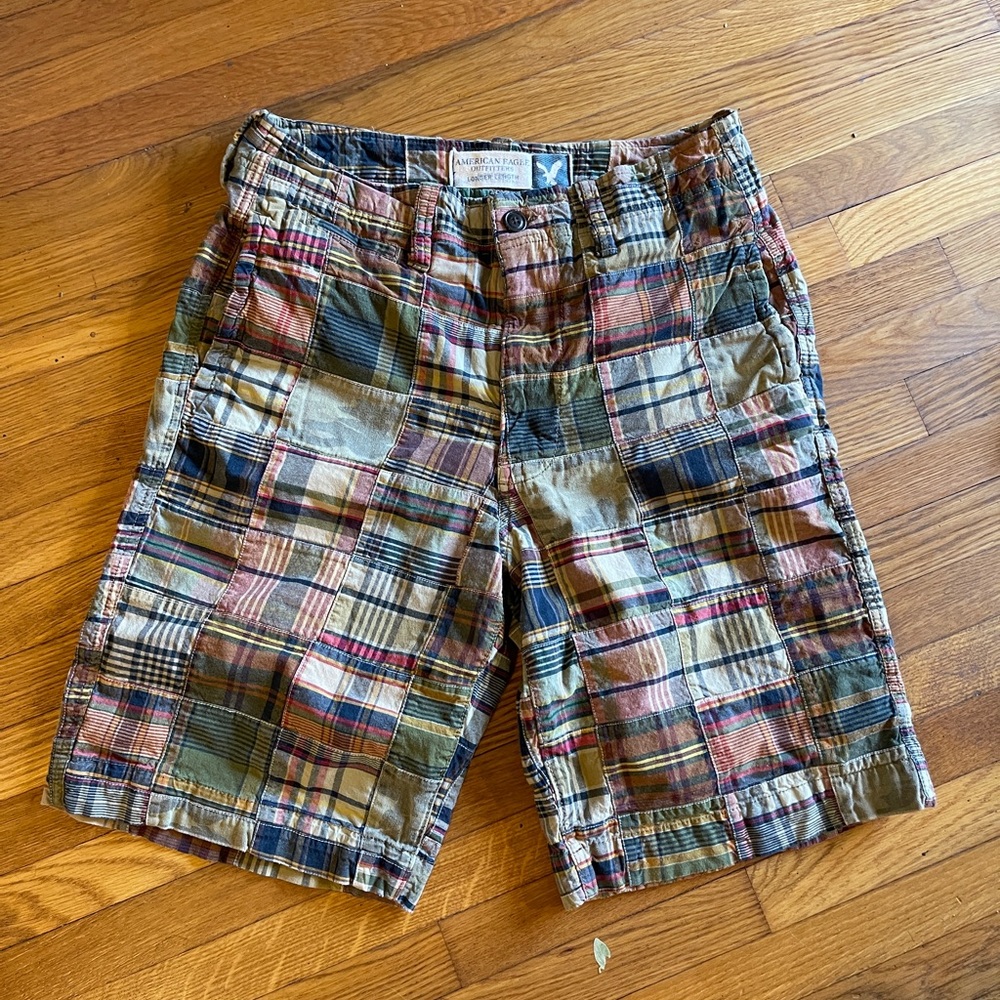American Eagle Plaid and Camo Men’s Shorts size 33